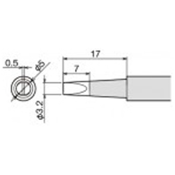 太洋電機産業（株） 交換こて先 PX-60RT 交換こて先 PX-60RT-3.2D