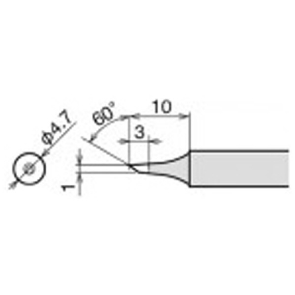 太洋電機産業（株） 交換こて先 RX-80HRT 交換こて先 RX-80HRT-1C