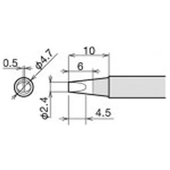 太洋電機産業（株） 交換こて先 RX-80HRT 交換こて先 RX-80HRT-2.4D