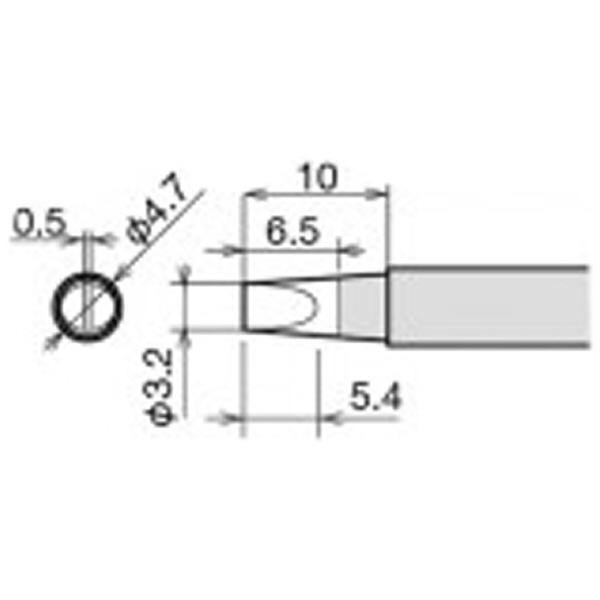 太洋電機産業（株） 交換こて先 RX-80HRT 交換こて先 RX-80HRT-3.2D