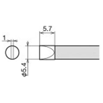 太洋電機産業（株） 交換こて先 RX-80HRT 交換こて先 RX-80HRT-5.4D