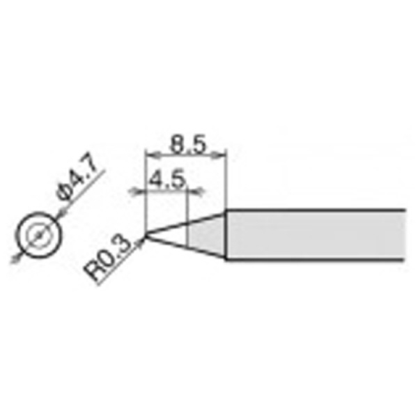 太洋電機産業（株） 交換こて先 RX-80HRT 交換こて先 RX-80HRT-B