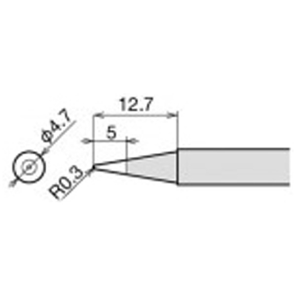 太洋電機産業（株） 交換こて先 RX-80HRT 交換こて先 RX-80HRT-LB