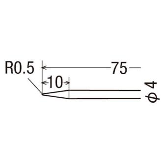 太洋電機産業（株） 交換銅チップ T 交換銅チップ T-48B