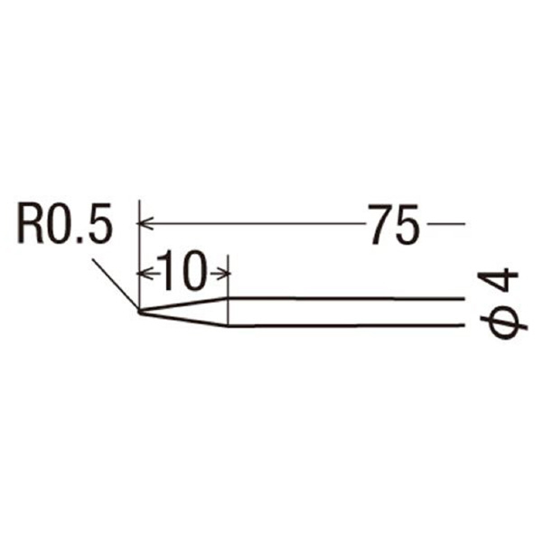 太洋電機産業（株） 交換銅チップ T 交換銅チップ T-48B