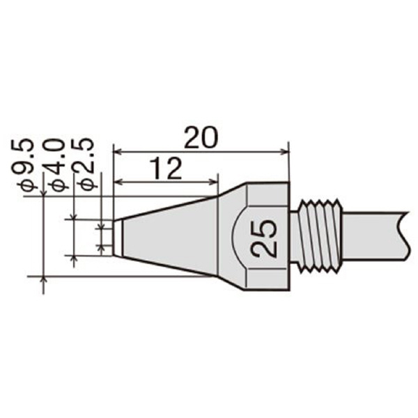 太洋電機産業（株） 交換ノズル TP-100N 交換ノズル TP-100N-25