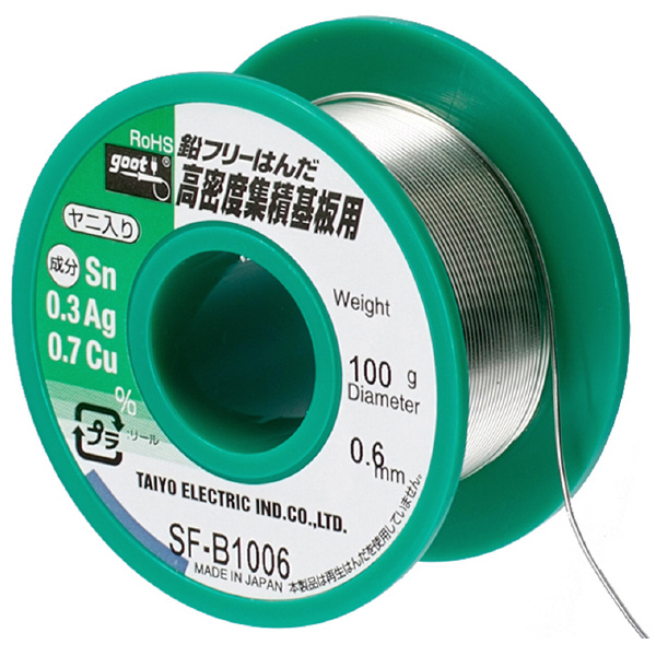 太洋電機産業（株） 鉛フリー 100G SF 鉛フリー　１００Ｇー０．４ SF-B1004