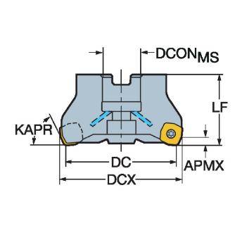 サンドビック（株） コロミル365 カッター RA365 コロミル３６５　カッター　【Ｆ】 RA365-100J31-S15M