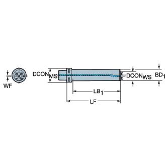 サンドビック（株） コロターンSL アダプタ 【F】 C8-570 コロターンＳＬ　アダプタ　【Ｆ】 C8-570-3C 50 297-40L