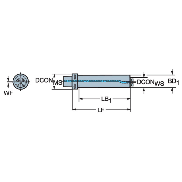 サンドビック（株） コロターンSL アダプタ 【F】 C8-570 コロターンＳＬ　アダプタ　【Ｆ】 C8-570-3C 50 297-40L
