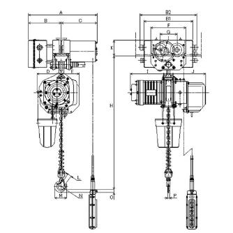 象印チェンブロック（株） インバータ電気チェーンブロック DAUMU インバータ電気チェーンブロック DAUMU-0.25-3M2P200VDAUMU-K2530