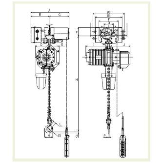 象印チェンブロック（株） インバータ電気チェーンブロック DAUMU インバータ電気チェーンブロック DAUMU-1S-3M2ﾃﾝ200VDAUMU-01030