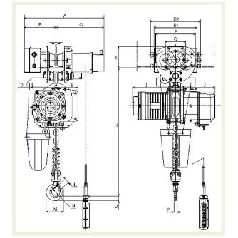 象印チェンブロック（株） インバータ電気チェーンブロック DAUMU インバータ式電気チェーンブロック DAUMU-2.5-4M2ﾃﾝ200VDAUMU-02540