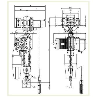 象印チェンブロック（株） インバータ電気チェーンブロック DAUMU インバータ式電気チェーンブロック DAUMU-2.8-4M2ﾃﾝ200VDAUMU-02840