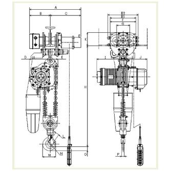 象印チェンブロック（株） インバータ電気チェーンブロック DAUMU インバータ式電気チェーンブロック DAUMU-5-4M2ﾃﾝ200V(DAUMU-05040)