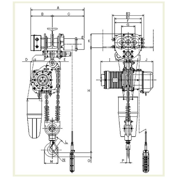 象印チェンブロック（株） インバータ電気チェーンブロック DAUMU インバータ式電気チェーンブロック DAUMU-5-4M2ﾃﾝ200V(DAUMU-05040)