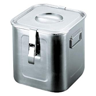 スギコ産業（株） UK 18-8角パッキン・フック付角キッチンポット ＵＫ　１８－８角キッチンポット 18-8ｶｸｷｯﾁﾝﾎﾟｯﾄ12CM