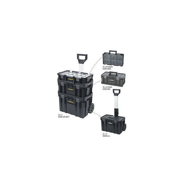 ジェフコム（株） キューブボックスキャリー DCB キューブボックスキャリー DCB-3A-SET