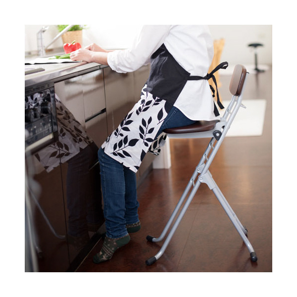 （有）ルネセイコウ リリィチェアM CSM-320T リリィチェアＭ CSM-320TA ﾅﾁｭﾗﾙ/ｼﾙﾊﾞｰ