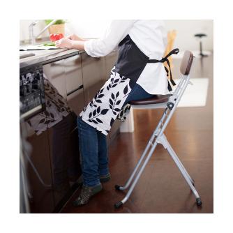 （有）ルネセイコウ リリィチェアM CSM-320T リリィチェアＭ CSM-320TAD ﾀﾞｰｸﾌﾞﾗｳﾝ/ｼﾙﾊﾞｰ