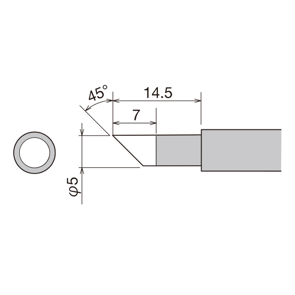 太洋電機産業（株） 替こて先 PXー280用 PX 替こて先　ＰＸ－２８０用 PX-28RT-5C