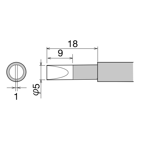 太洋電機産業（株） 替こて先 PXー280用 PX 替こて先　ＰＸ－２８０用 PX-28RT-5D