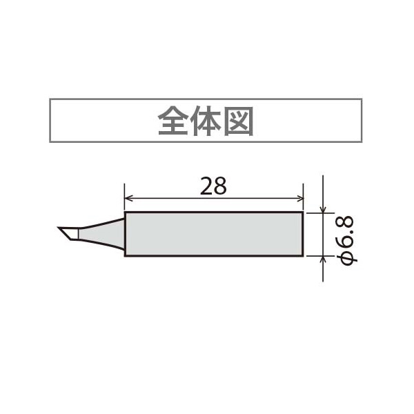 太洋電機産業（株） 替こて先 PXー280用 PX 替こて先　ＰＸ－２８０用 PX-28RT-S2CF
