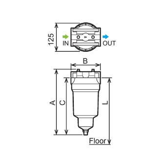 オリオン機械（株） スーパーミストフィルター MSF スーパーミストフィルター MSF200D