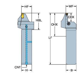 サンドビック（株） QIホルダ 端面溝入れ加工用 QS-QI ＱＩホルダ　端面溝入れ加工用　【Ｆ】 QS-QI-RFG15C16-016B