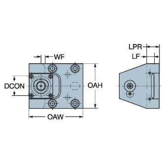 サンドビック（株） 手動クランプホルダ C5-TLE 手動クランプホルダ　【Ｅ】 C5-TLE-OK-D
