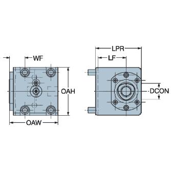 サンドビック（株） 手動クランプホルダ C5-TRI 手動クランプホルダ　【Ｅ】 C5-TRI-OK-H