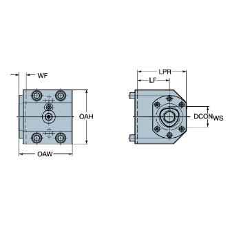 サンドビック（株） 手動クランプホルダ C5-TRI 手動クランプホルダ　【Ｅ】 C5-TRI-OK-B-ET