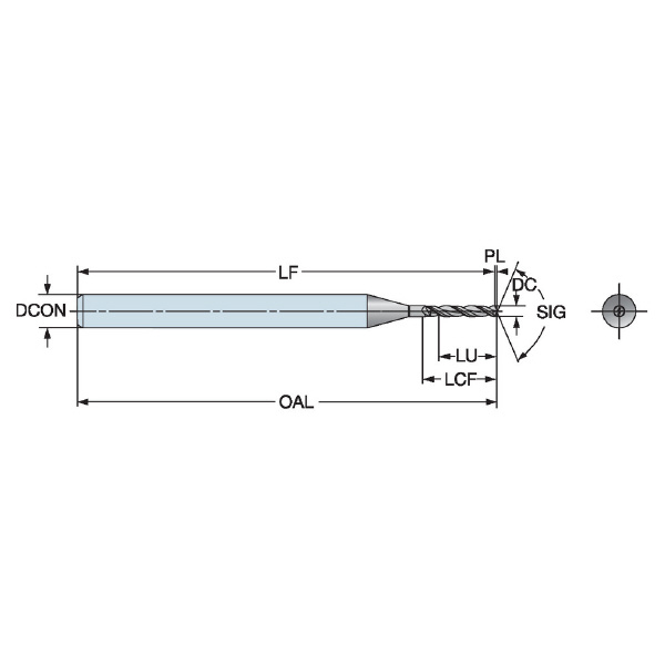 サンドビック（株） 超硬ソリッドマイクロドリル 【F】 462 超硬ソリッドマイクロドリル　【Ｆ】 462.1-0310-018A0-XM H10F