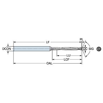 サンドビック（株） 超硬ソリッドマイクロドリル 【F】 862 超硬ソリッドマイクロドリル　【Ｆ】 862.1-0950-085A0-GM X2BL