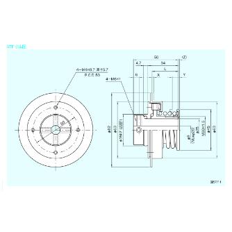 （株）三共製作所 トルクリミッタ TFシリーズ 5TF トルクリミッタ　ＴＦシリーズ 5TF-030C-05TF-15K 5 J M64