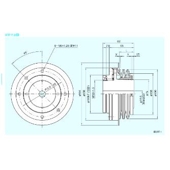 （株）三共製作所 トルクリミッタ TFシリーズ 8TF トルクリミッタ　ＴＦシリーズ 8TF-12A-08TF-30K 8 J