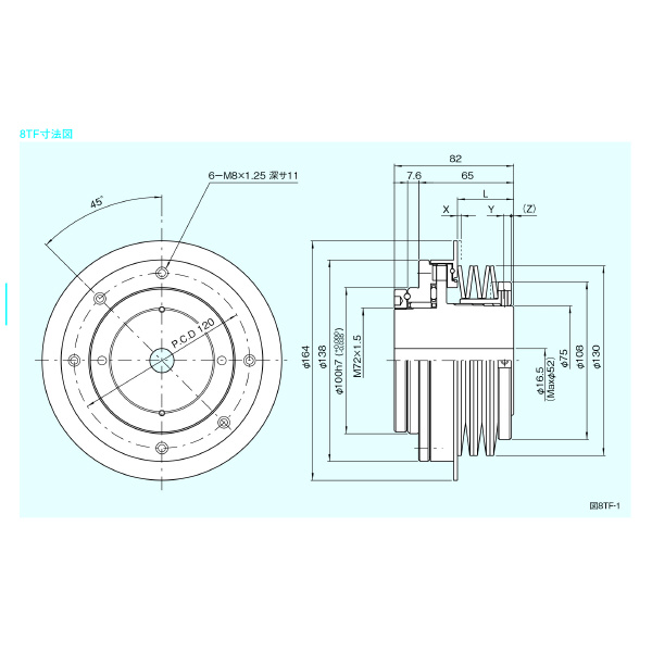 （株）三共製作所 トルクリミッタ TFシリーズ 8TF トルクリミッタ　ＴＦシリーズ 8TF-20A-08TF-38K 10J