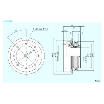 （株）三共製作所 トルクリミッタ TCシリーズ 8TC トルクリミッタ　ＴＣシリーズ 8TC-12A-08TC-32K 10J