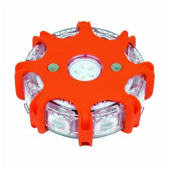 トーグ安全工業 ハイパワーLED路面警告灯 赤 電池 LRH-8HBR ハイパワーＬＥＤ路面警告灯　赤　電池 LRH-8HBR