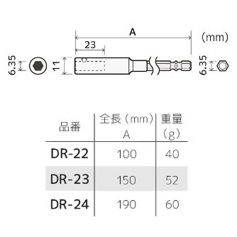 （株）エンジニア 貫通エクステンション DR 貫通エクステンション DR-24