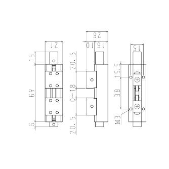 日本オートマチックマシン（株） 小型両締めバイス MF15W 小型両締めバイス MF15W