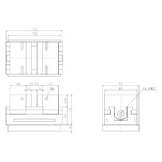 日本オートマチックマシン（株） イクシーズ 両締めバイス EROWA仕様 EXC’s-MF イクシーズ　両締めバイス EXC S-MF60WA-PE