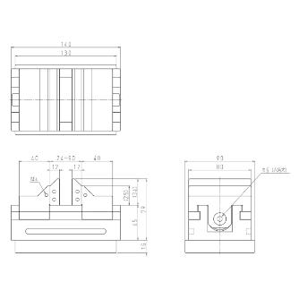 日本オートマチックマシン（株） イクシーズ 両締めバイス EROWA仕様 EXC’s-MF イクシーズ　両締めバイス EXC S-MF60WA-SL-PE