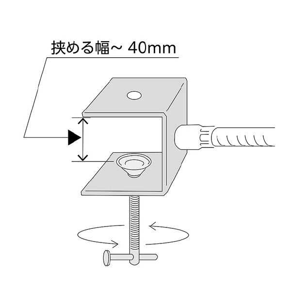 コミー（株） 丸ミラー(平板・H鋼用金具付) MF 丸ミラー（平板・Ｈ鋼用金具付） MF44TC