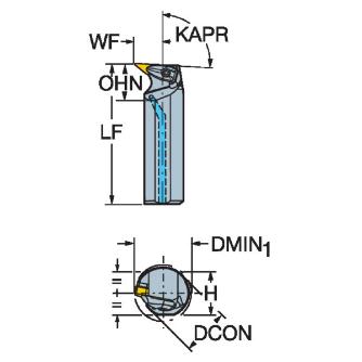 サンドビック（株） T-MaxP ボーリングバイト A40T-DVUN Ｔ－ＭａｘＰ　ボーリングバイト　【Ｆ】 A40T-DVUNR 16