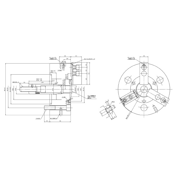 豊和工業（株） セレーテッドチャック H01MA セレーテッドチャック H01MA8 P=1.5