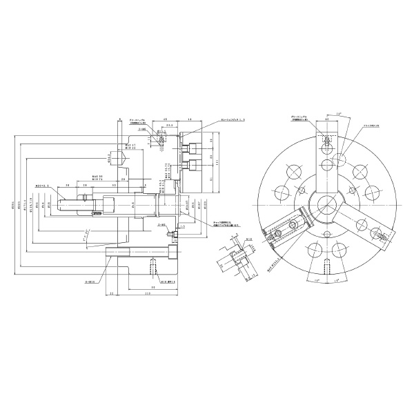 豊和工業（株） セレーテッドチャック H01MA セレーテッドチャック H01MA10 A8-J P=1.5
