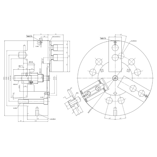 豊和工業（株） セレーテッドチャック H01MA セレーテッドチャック H01MA15 A11-J