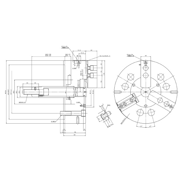 豊和工業（株） セレーテッドチャック H3KS セレーテッドチャック H3KS10