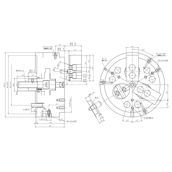 豊和工業（株） ドローダウンチャック H013MC ドローダウンチャック H013MC-8